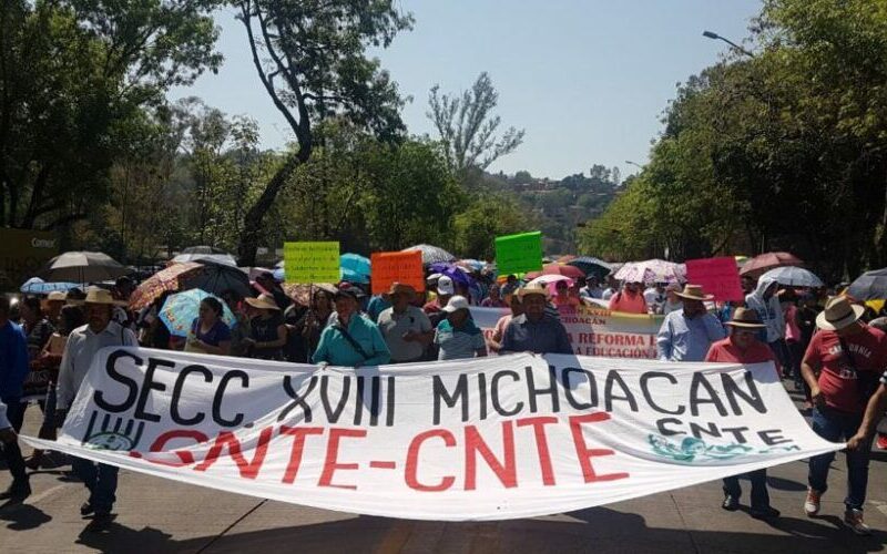 CNTE advierte: vamos contra la autoridad educativa en Michoacán