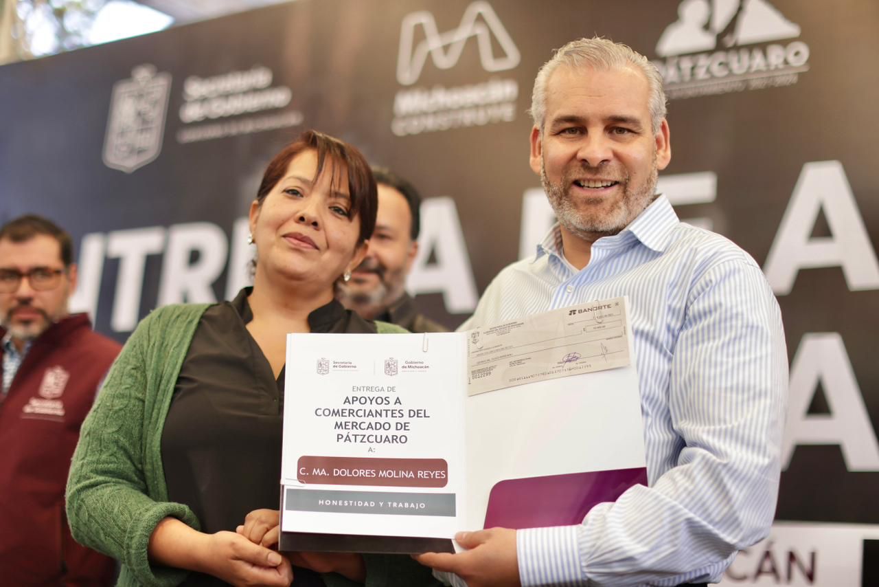 comerciantes reubicados del mercado de Pátzcuaro