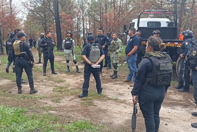 despliegue policial Zinapécuaro Álvaro Obregón