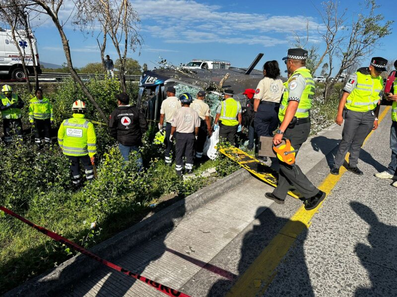 Accidente en la autopista México-Querétaro deja al menos 6 muertos