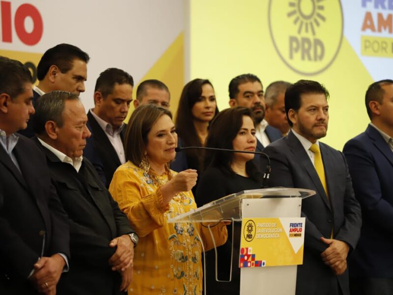 Respalda oficialmente PRD a Xóchitl Gálvez para ser candidata