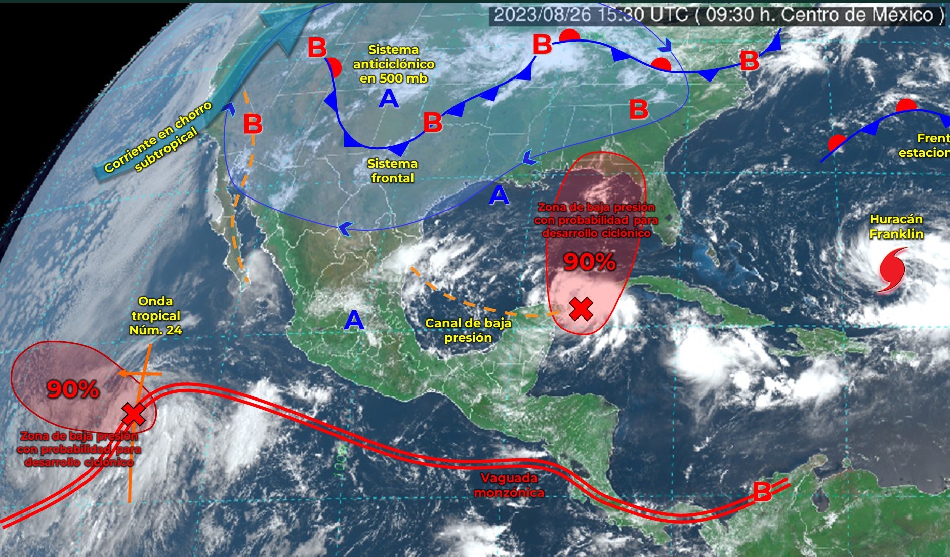 El clima en México hoy: se esperan lluvias en casi todo el país