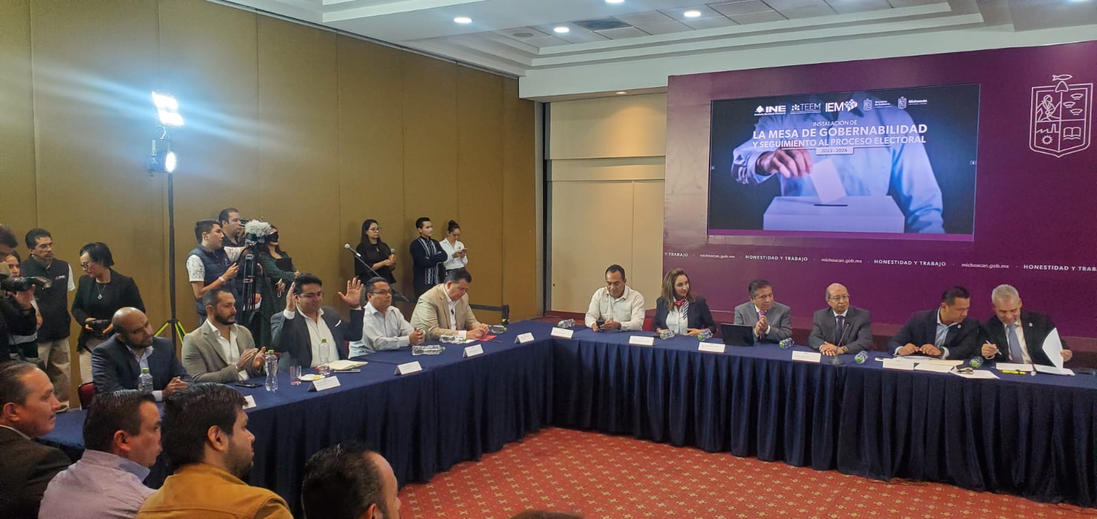 Partidos políticos coinciden en que proceso electoral debe protegerse del crimen organizado