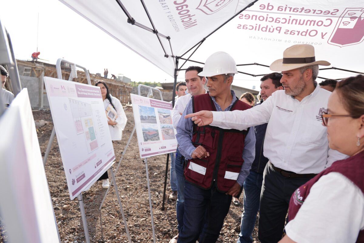 Supervisa Bedolla avances de construcción del Icatmi en Villas del Pedregal