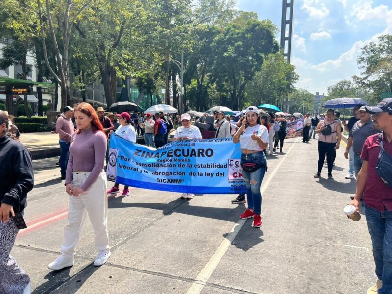 Magisterio michoacano se deslinda de movilizaciones de la CNTE “guinda” en CDMX