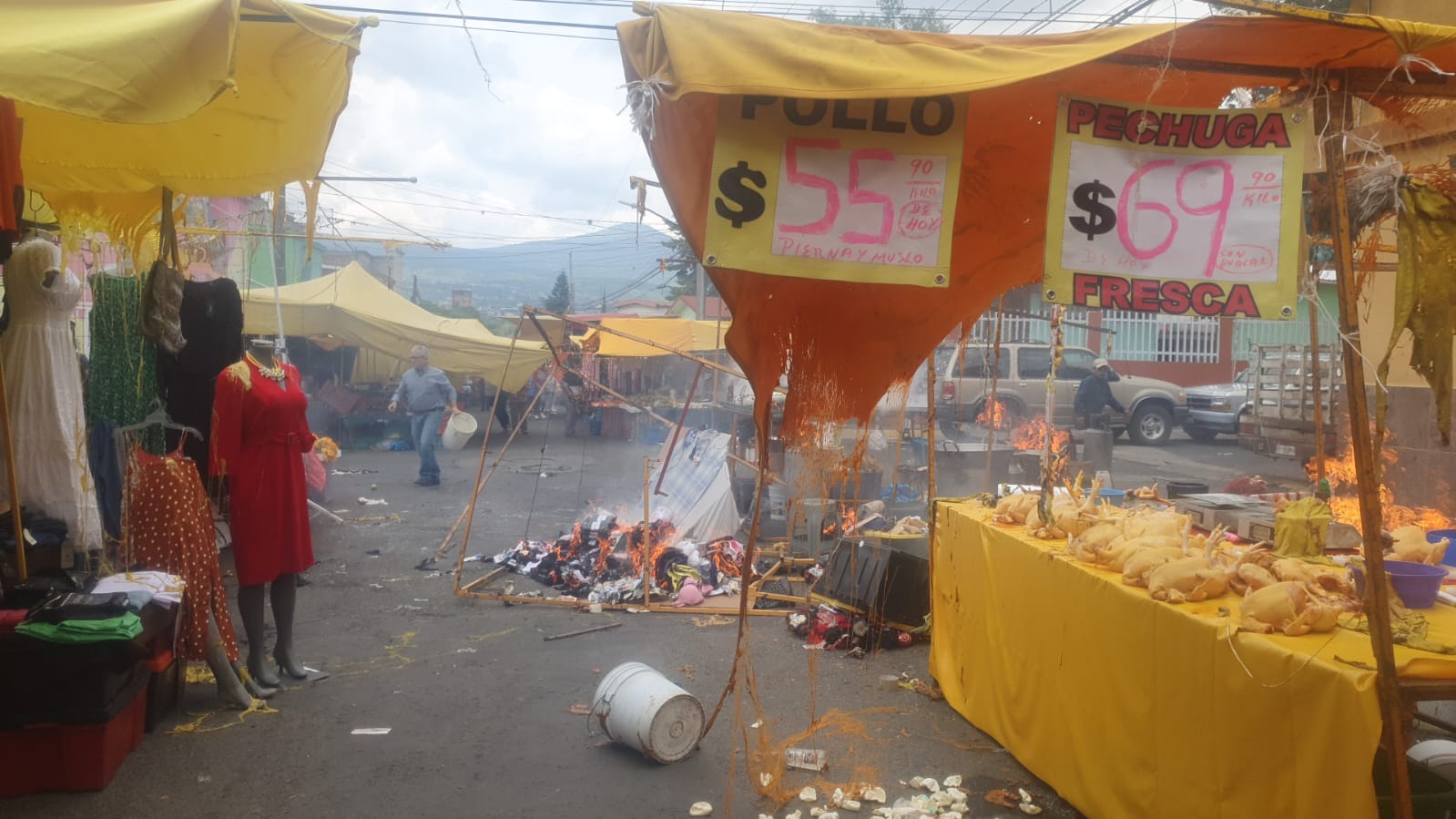 Ayuntamiento se deslinda de explosión de tanque de gas en tianguis