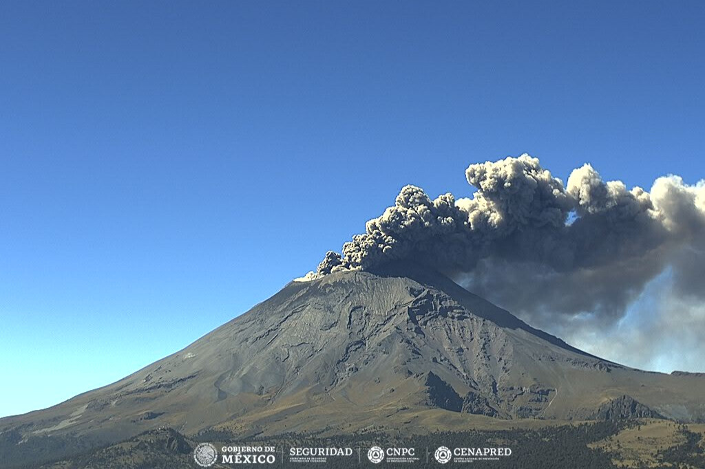 alerta por explosión en Popocatépetl