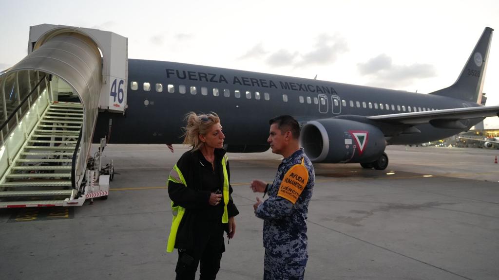 Aterriza en Israel primer avión de Sedena para repatriar mexicanos