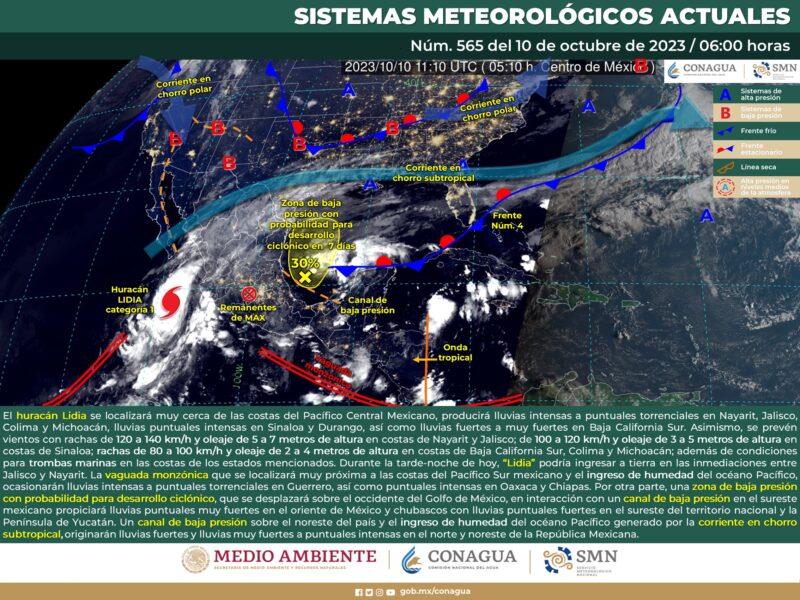 Continúa pronóstico de lluvias torrenciales para Michoacán