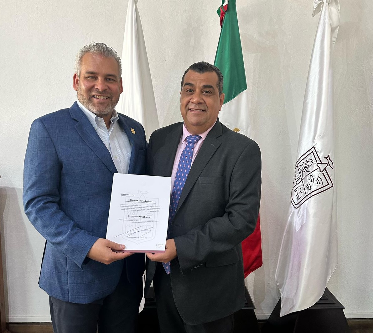 Designan a Elías Ibarra nuevo titular de Segob Michoacán