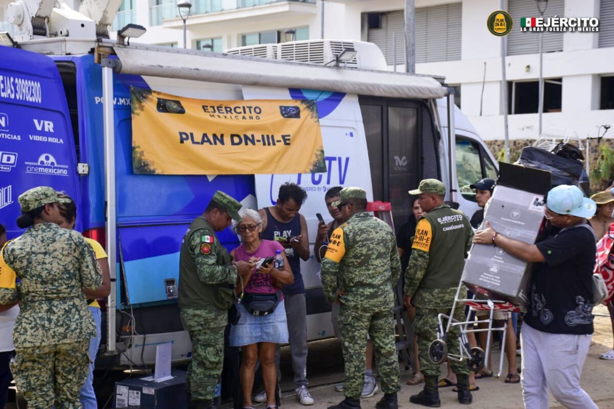 Envían más de 13 mil elementos del Ejército para apoyo en Acapulco
