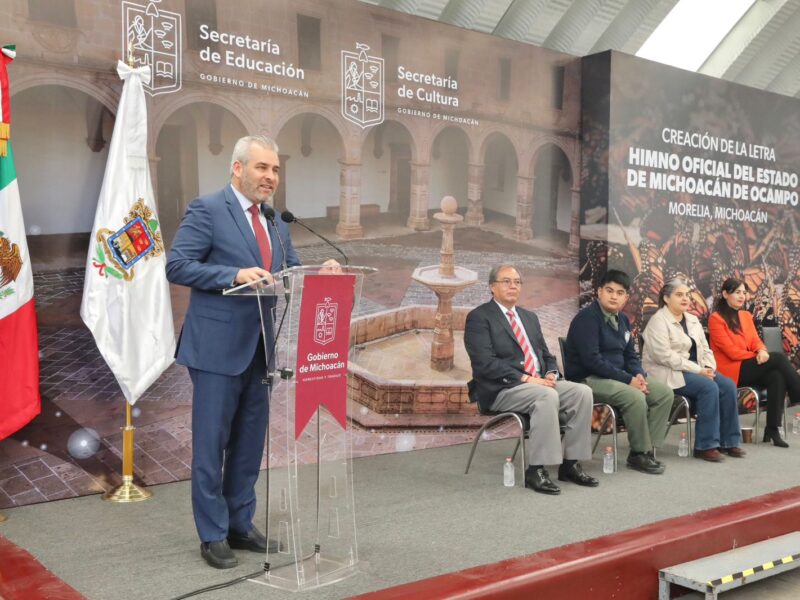 Gobierno de Michoacán convoca a participar en la creación del himno oficial del estado