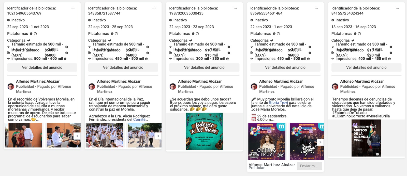 Alfonso derrochó en publicitar seguridad