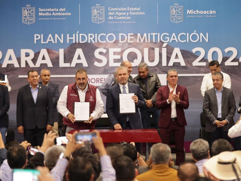 Michoacán enfrenta sequía grave; Bedolla firma decreto por contingencia ambiental