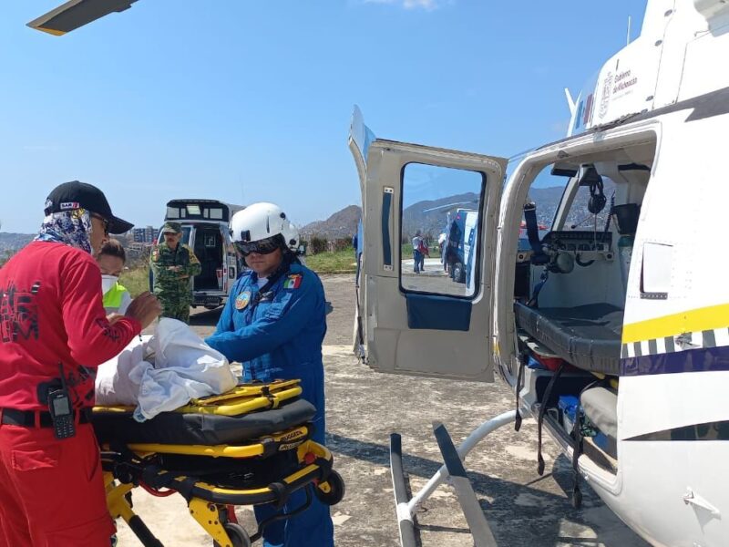 ambulancias aéreas pacientes de Guerrero