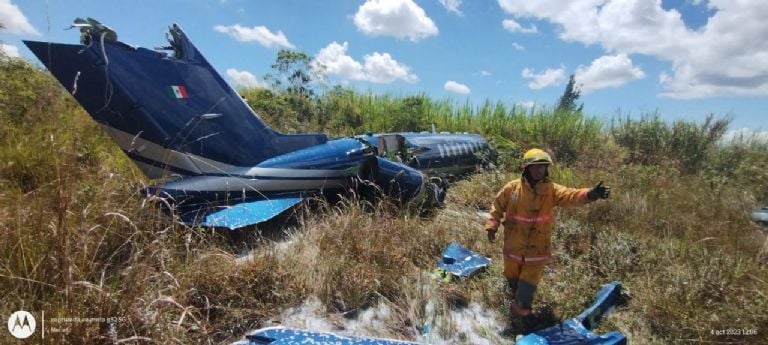 Empresario Alfredo Anaya sufre accidente en su avión