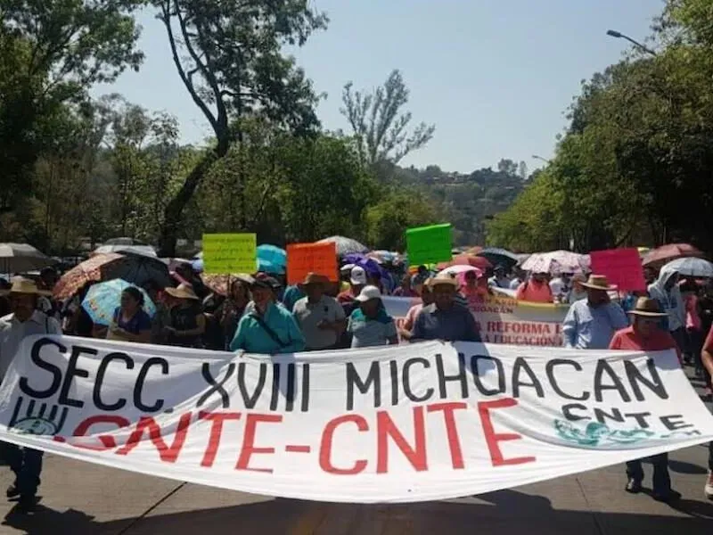 Amaga CNTE Michoacán a la SEE si no pagan hoy, habrá movilización