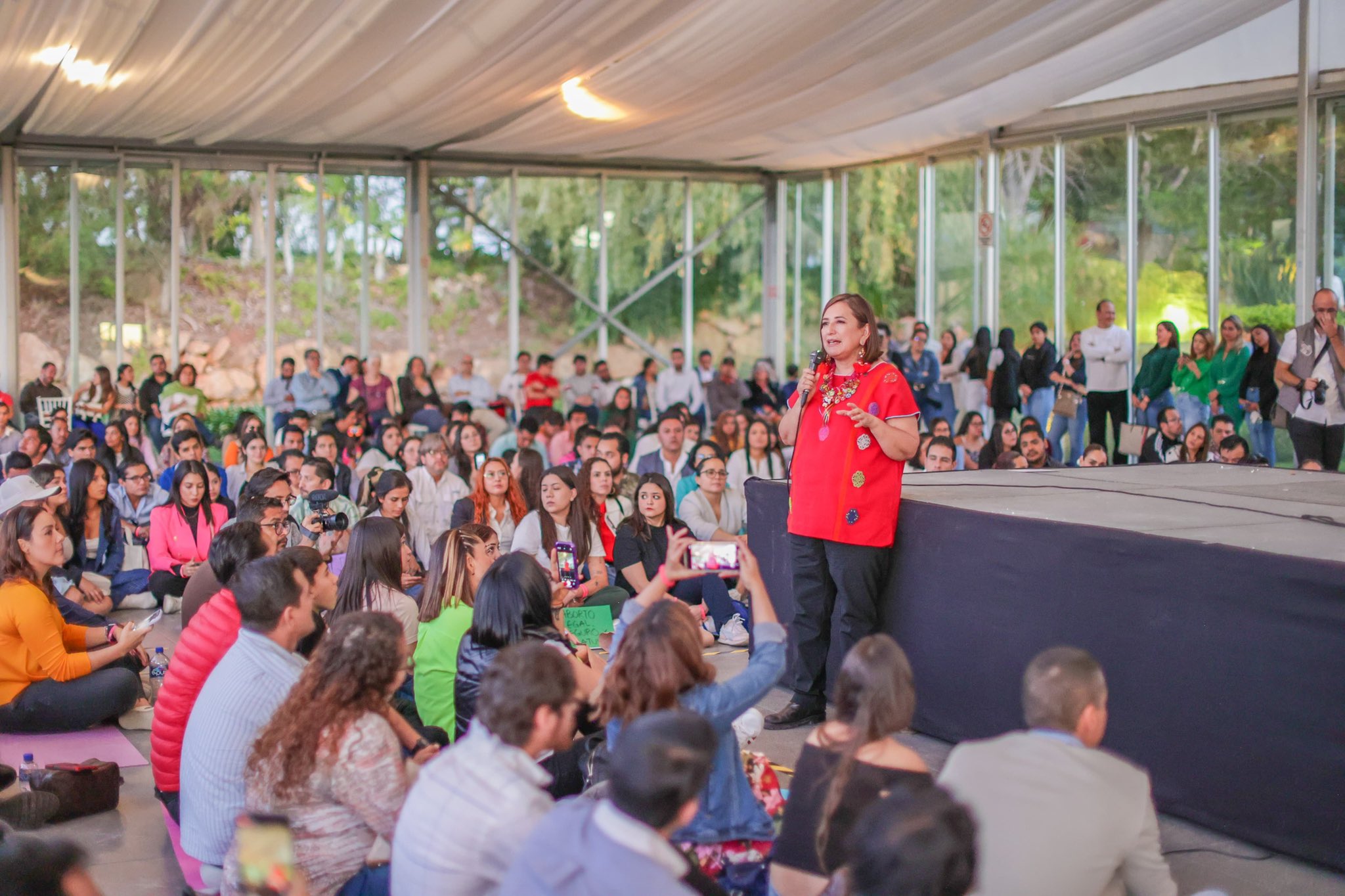 Claudia Sheinbaum me tiene miedo a mi, asegura Xóchitl Gálvez en Morelia
