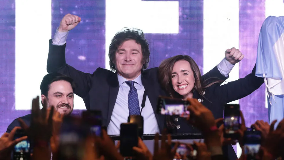 Gana Javier Milei elecciones en Argentina