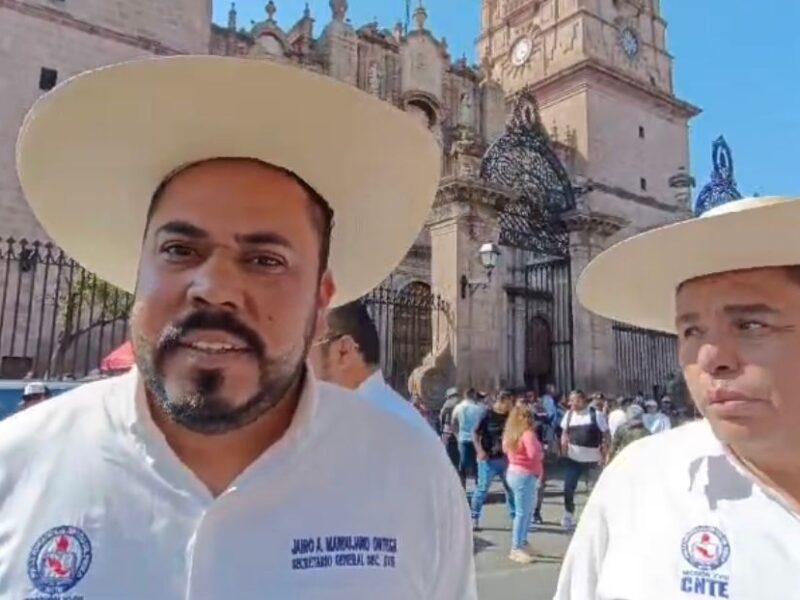 Reactivación de claves y regularización de eventuales, exigencia de la CNTE en Michoacán