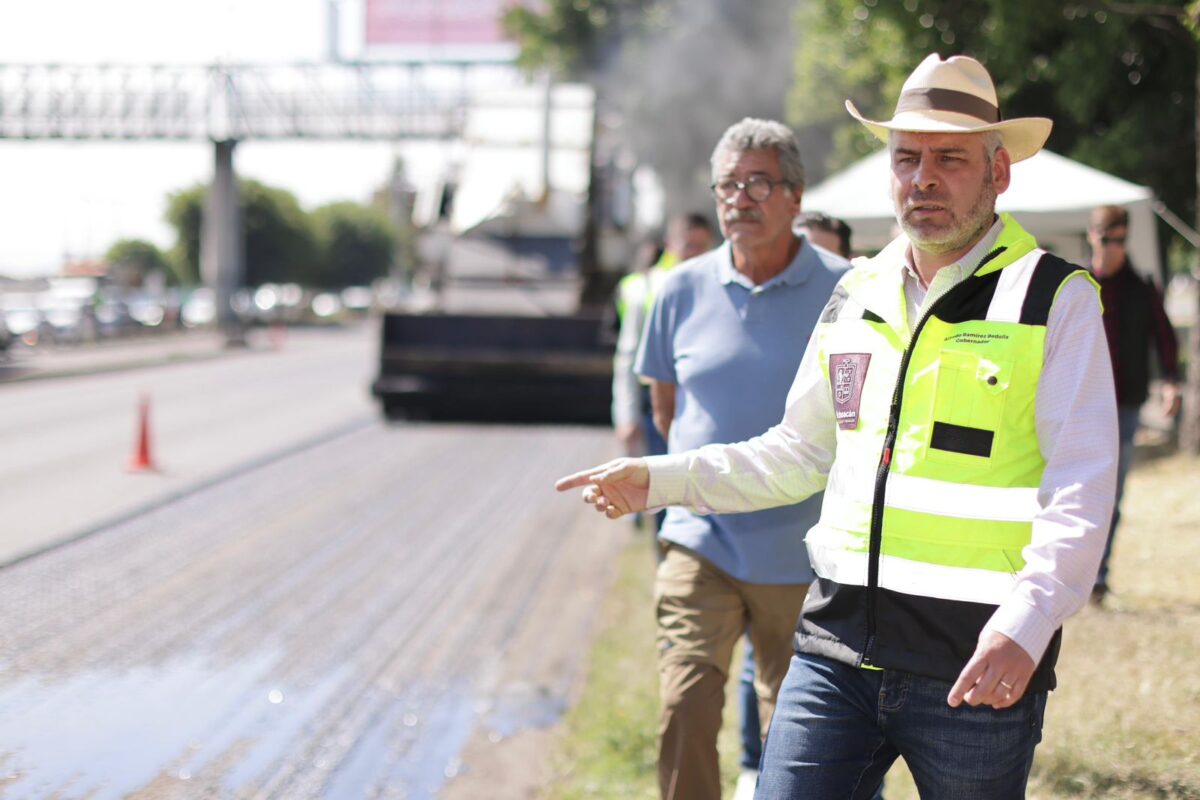 Supervisa Bedolla rehabilitación del libramiento de Morelia