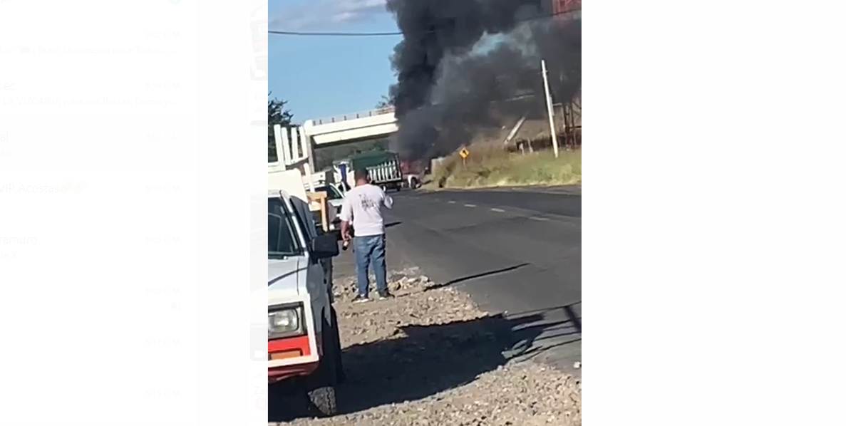 Reportan incineración de vehículos en los accesos a Zamora