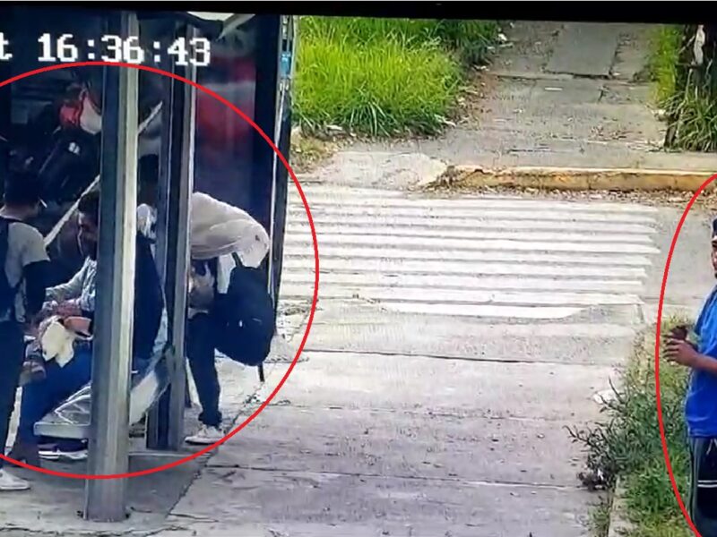 Alertan modus operandi de asaltadores en paradas del transporte público