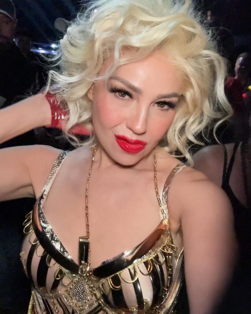 Thalía look en el concierto de Madonna