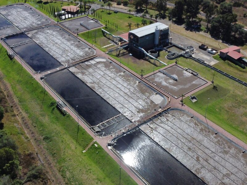 obra conducción aguas tratadas de Morelia