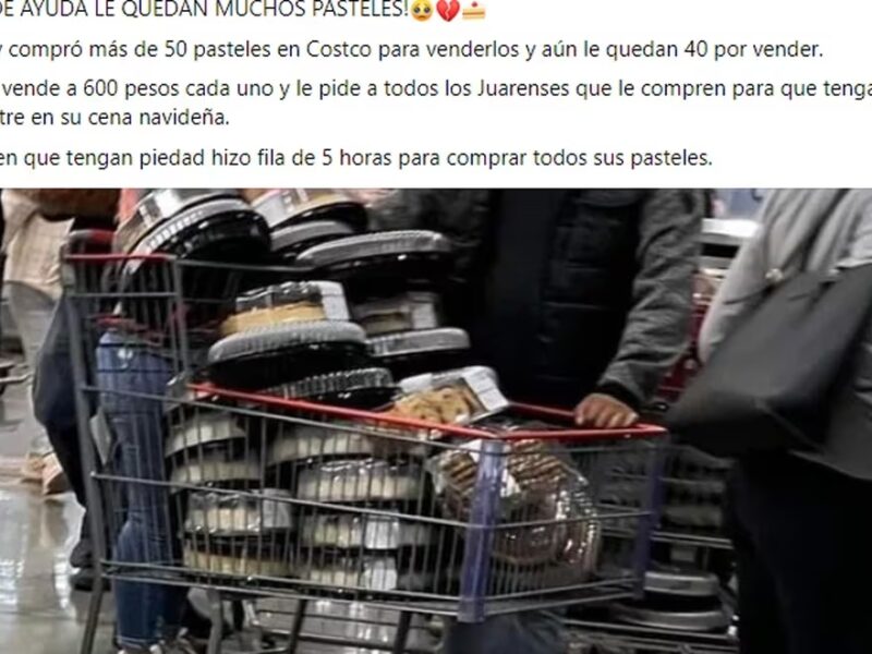 revender 50 pasteles de Costco