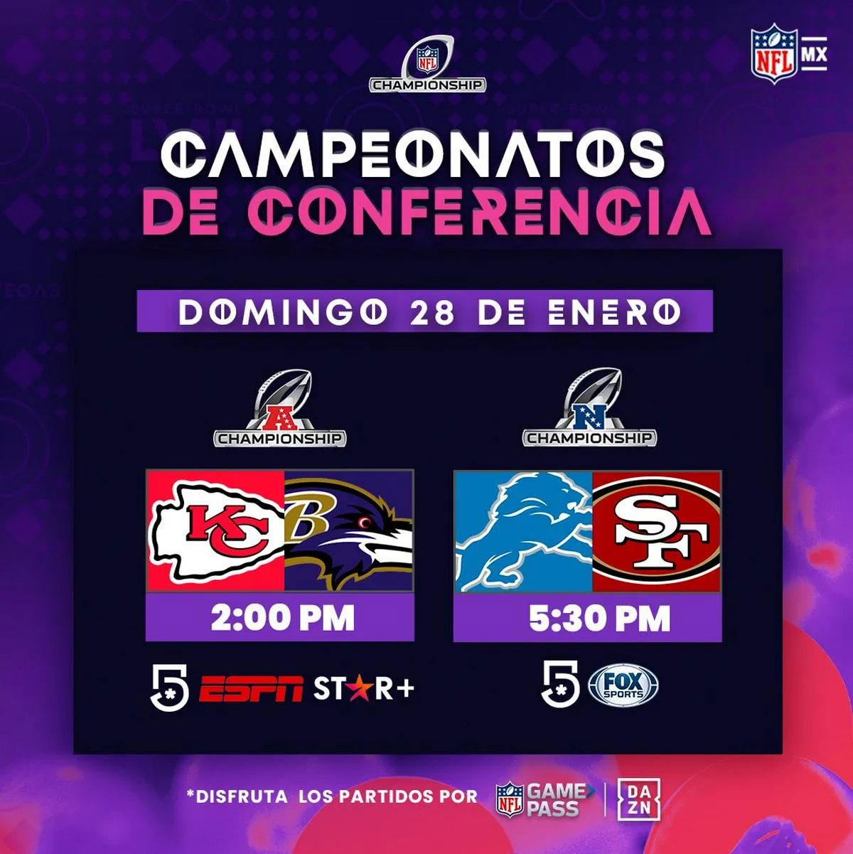 Calendario de partidos de la NFL 2024