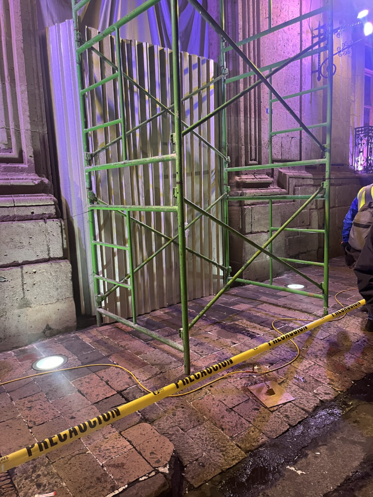 descubrimiento de túneles en Palacio de Gobierno
