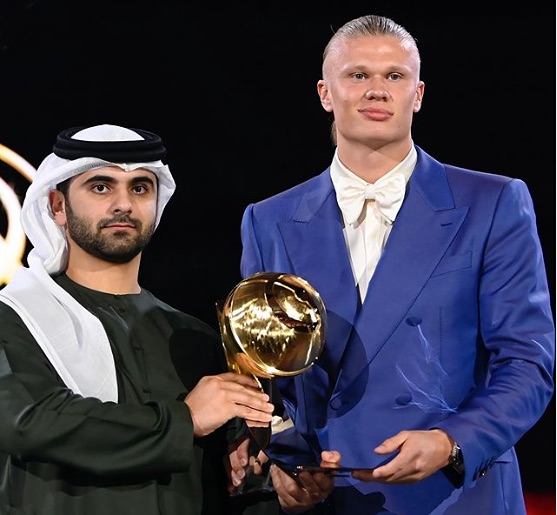 Erling Haaland, el Mejor del Mundo según Globe Soccer Awards