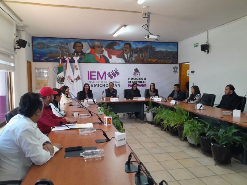 Formalizan dirigentes estatales de Morena, PT y PVEM la coalición frente al IEM