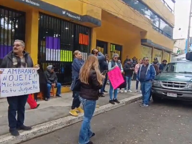 Inician encuestas PRD Michoacán con protesta