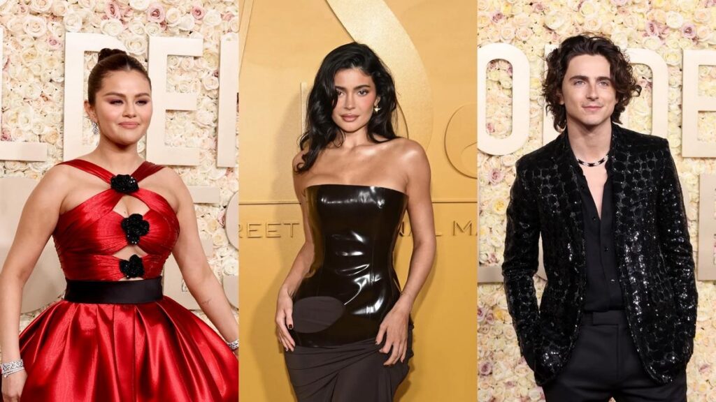 Kylie Jenner y Selena Gomez en los Globos de Oro