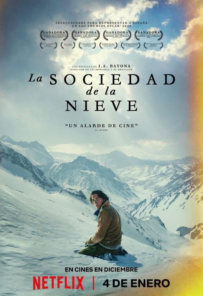 La sociedad de la nieve películas para este domingo en Netflix