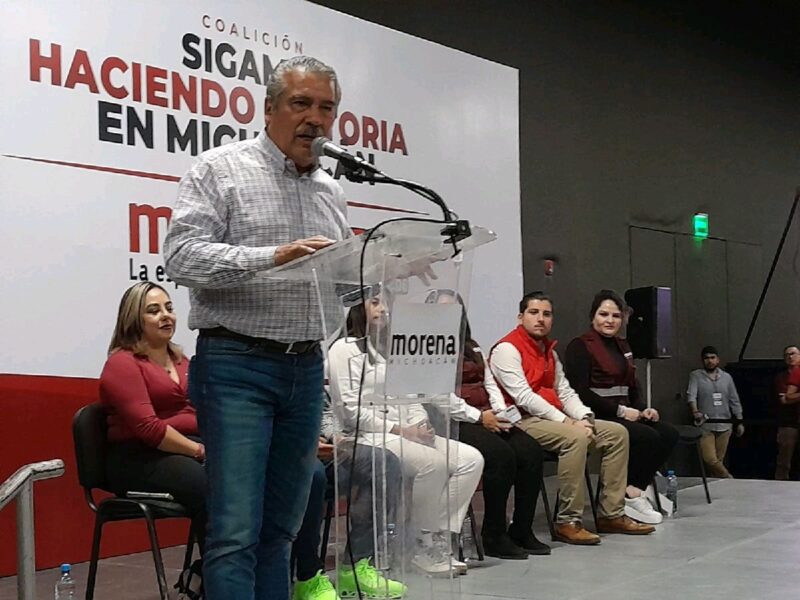 Morena, PVEM y PT cierran precampañas en Michoacán, Raúl Morón