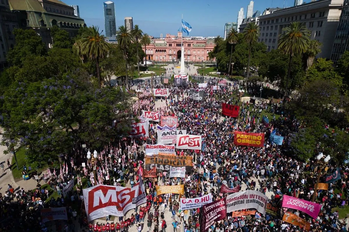 Protestas en Argentina por Milei