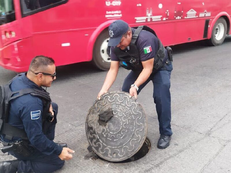 Rescate de hombre en alcantarilla de Guadalajara