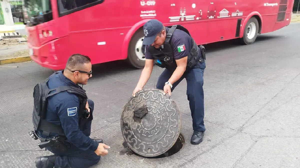 Rescate de hombre en alcantarilla de Guadalajara