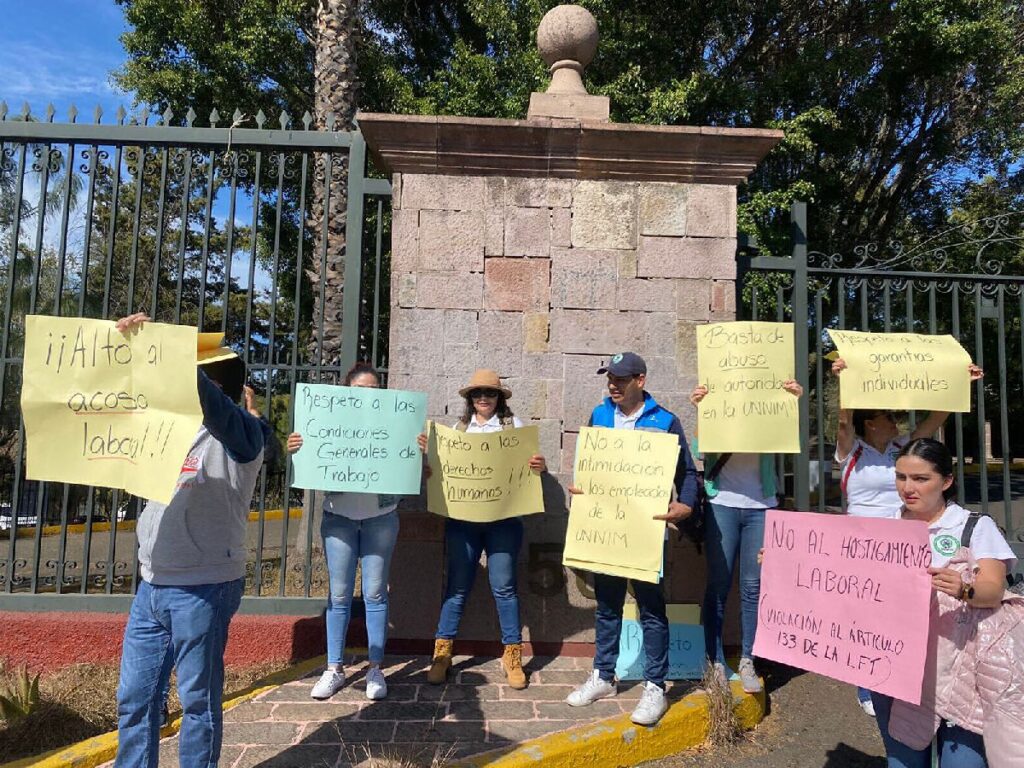 Trabajadores de UNIVIM protestaron en Casa de Gobierno