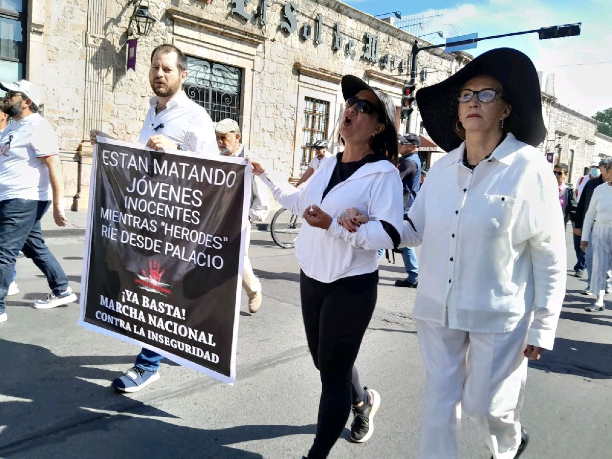 tras convocatoria ciudadana se marchó en Morelia por la seguridad