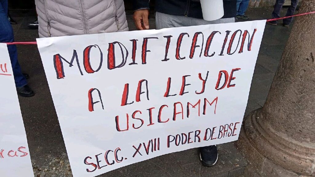 cambios a la ley de usicamm exigencia de la CNTE Michoacán