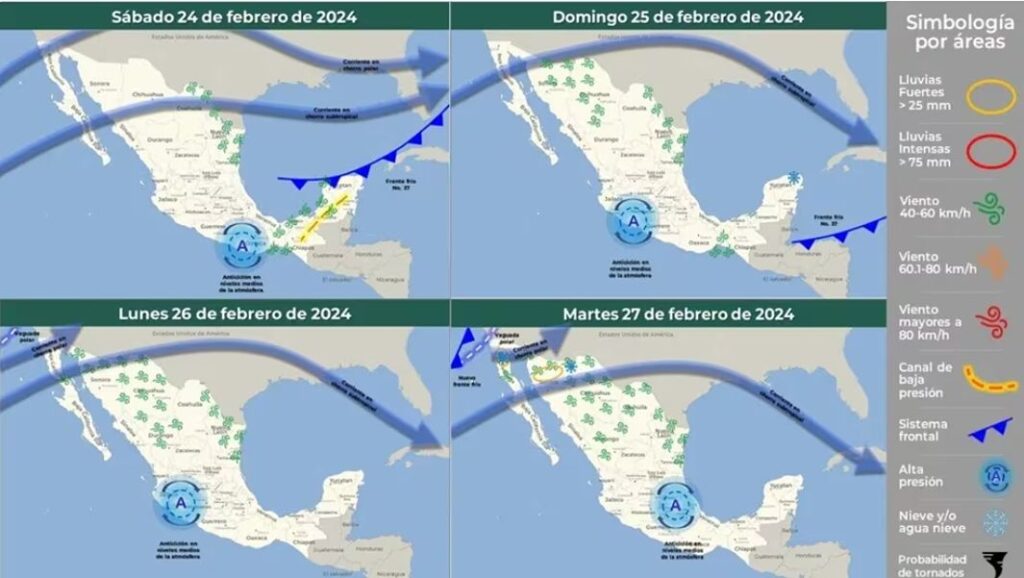 Clima en México para hoy frío