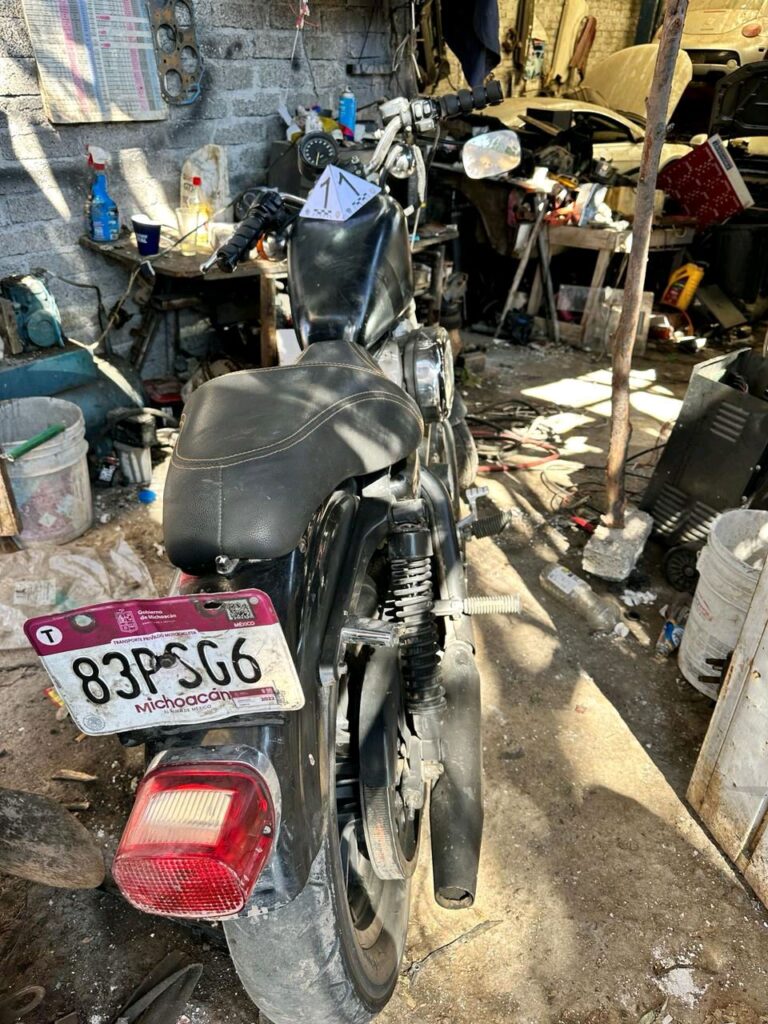 FGE Michoacán operativo en Charo moto