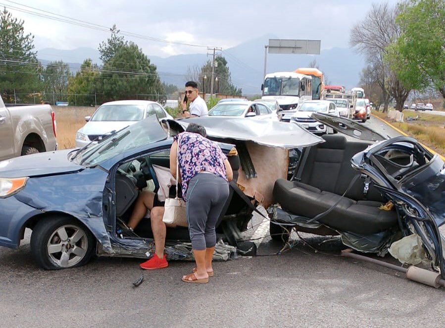 Fuerte accidente en la Morelia - Pátzcuaro