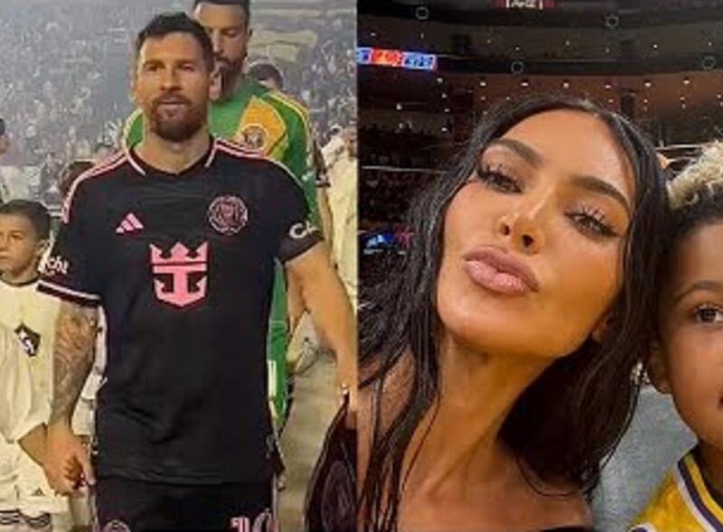 Kim Kardashian acusada de influencias para que su hijo acompañara a Messi