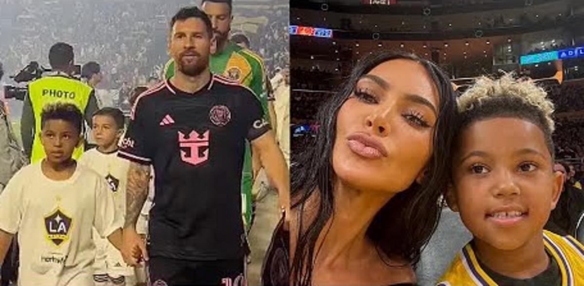 Kim Kardashian acusada de influencias para que su hijo acompañara a Messi