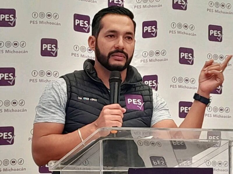 líder estatal del PES anuncia apoyo a Sheinbaum en Michoacán